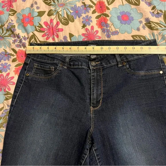 d. jeans Women's Deep Indigo stretch Skinny jeans plus 16 - Picture 8 of 9